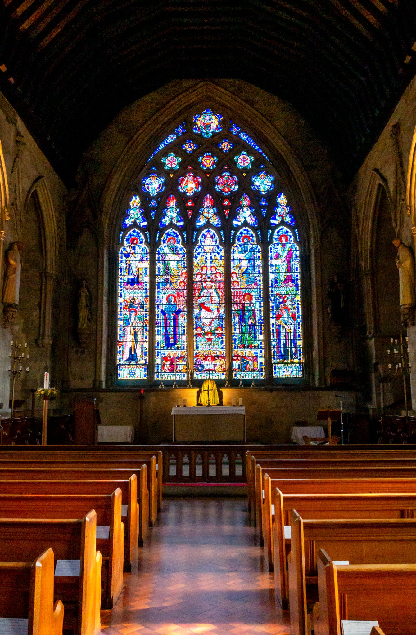 Church congregation gathered in worship